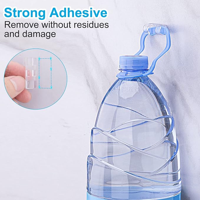 Cable Clips Clear, Heavy Duty Extension Cord Clips Wall, Adhesive Wire Holders - Image 3