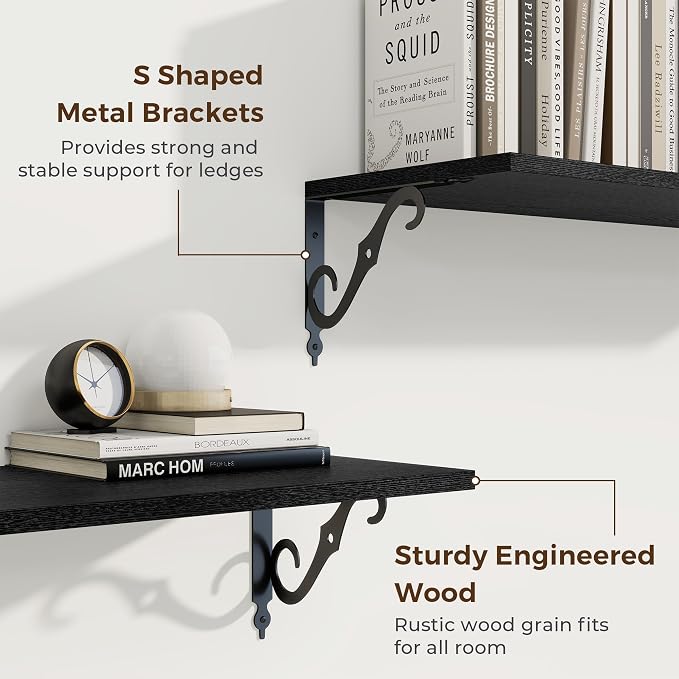 RICHFOCUS 12 Inch Deep Floating Shelves - Image 4