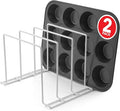Stock Your Home White Steel Baking Pan Organizer Rack by StockYourHome