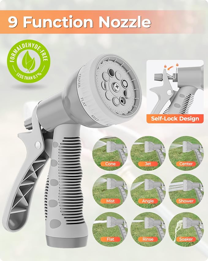 Ayleid Retractable Garden Hose Reel, 1/2 in x 65 ft Wall Mounted Hose Reel - Image 3