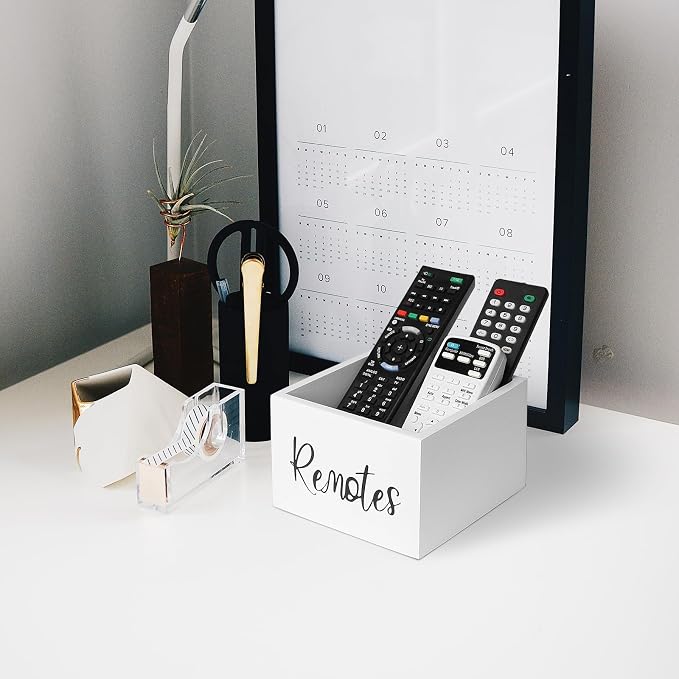 Wood Remote Control Holder, TV Remote Control Organizer - Image 8