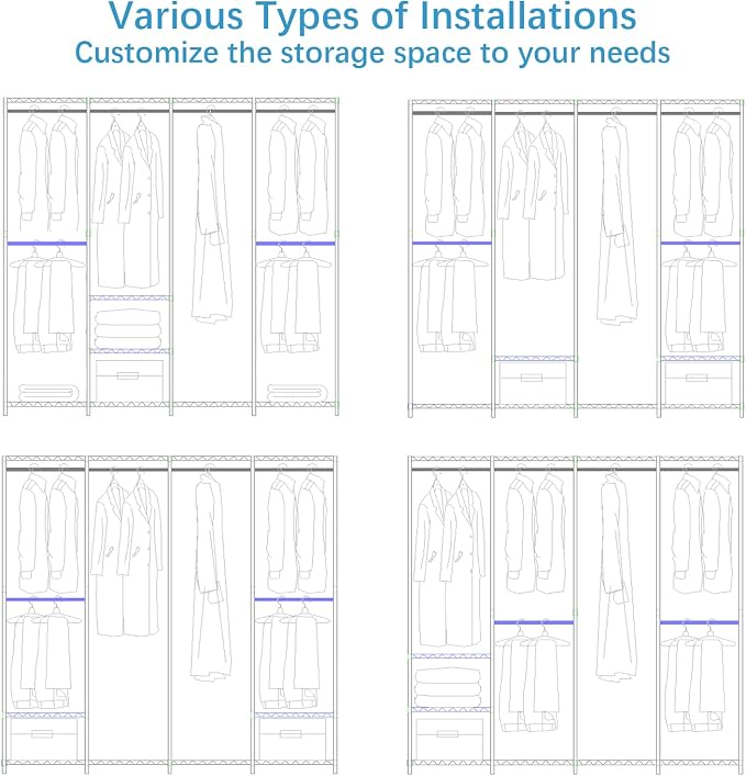 VIPEK V40 Wire Garment Rack Heavy Duty Clothes Racks - Image 7