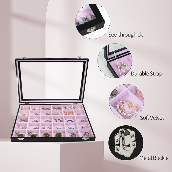 Stratalife Jewelry Organizer Earring Holder Jewelry Tray - Image 4