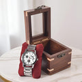 Wooden Watch Box for Men & Women, Luxury Watch Organizer & Display Case by BRAINMART