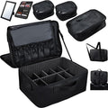Adazzo Extra Large Makeup Case 8.5” Deep Professional Cosmetic Organizer Box by AdazzoRollingMakeupCase