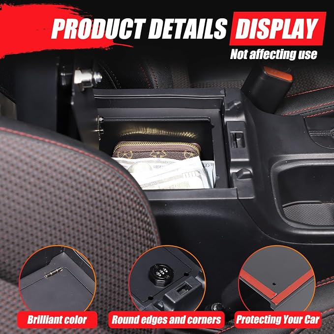 Center Console Lock Safe Box Compatible - Image 7