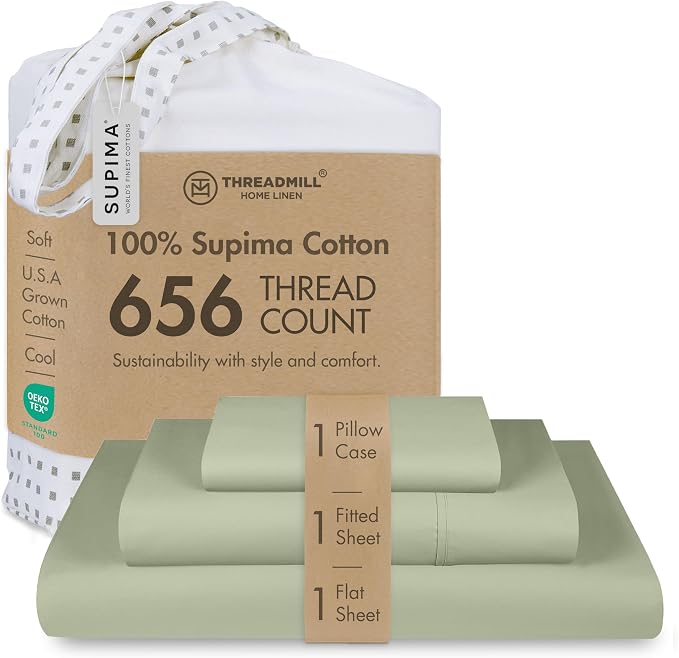 Threadmill Twin XL Sheet Sets | 100% Supima Cotton Sheets by ThreadmillHomeLinen