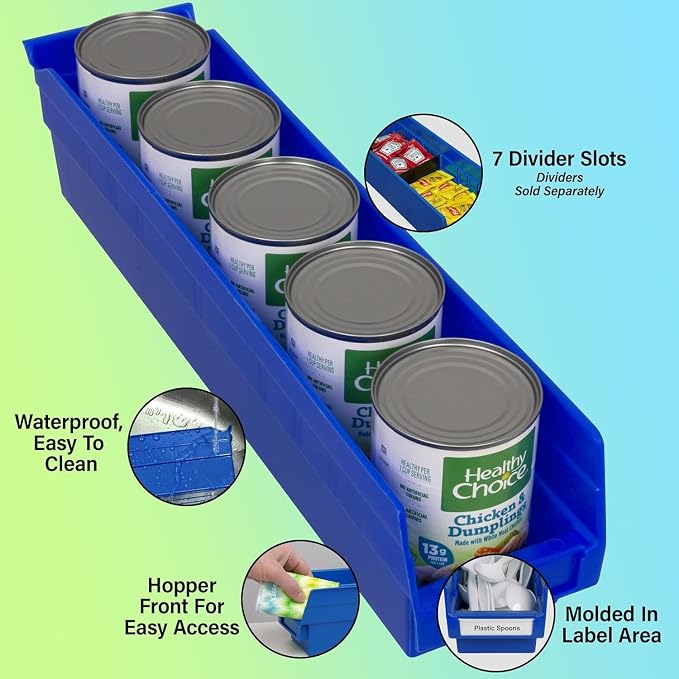 Akro-Mils 30128 Plastic Shelf Bins, Heavy Duty Storage Bins - Image 4
