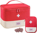 Medication Organizer Storage Bag, Large Capacity Portable Pill Bottle Organizer by HSOOVZN