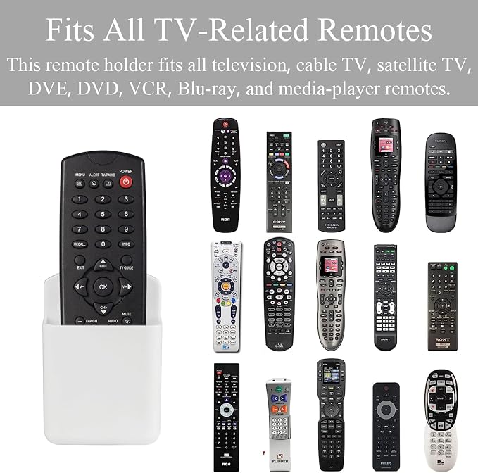 3 Pcs Wall Remote Control Holders TV Controller Holder Self Adhesive Marker - Image 4