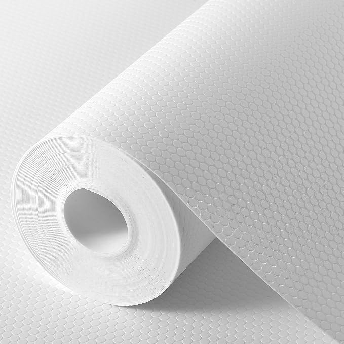 White Shelf Liners for Kitchen Cabinets Non Adhesive Drawer Liner for Bathroom - Image 8