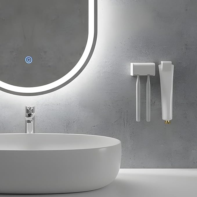2Pcs Toothbrush Holder Wall Mounted - Image 4