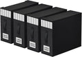 4 Pack Bed Sheet Closet Organizers and Storage, Sturdy Foldable Storage by StorageTastic