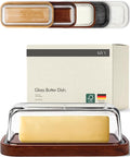 KIVY Glass butter dish with airtight lid that keeps butter soft by KIVY