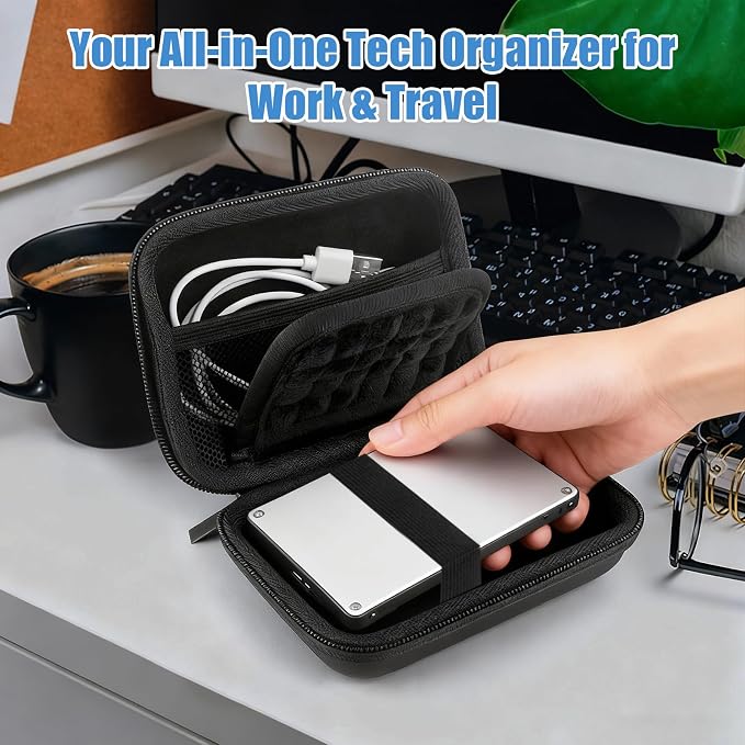 External Hard Drive Case, EVA Protective Shockproof Carrying Case - Image 2