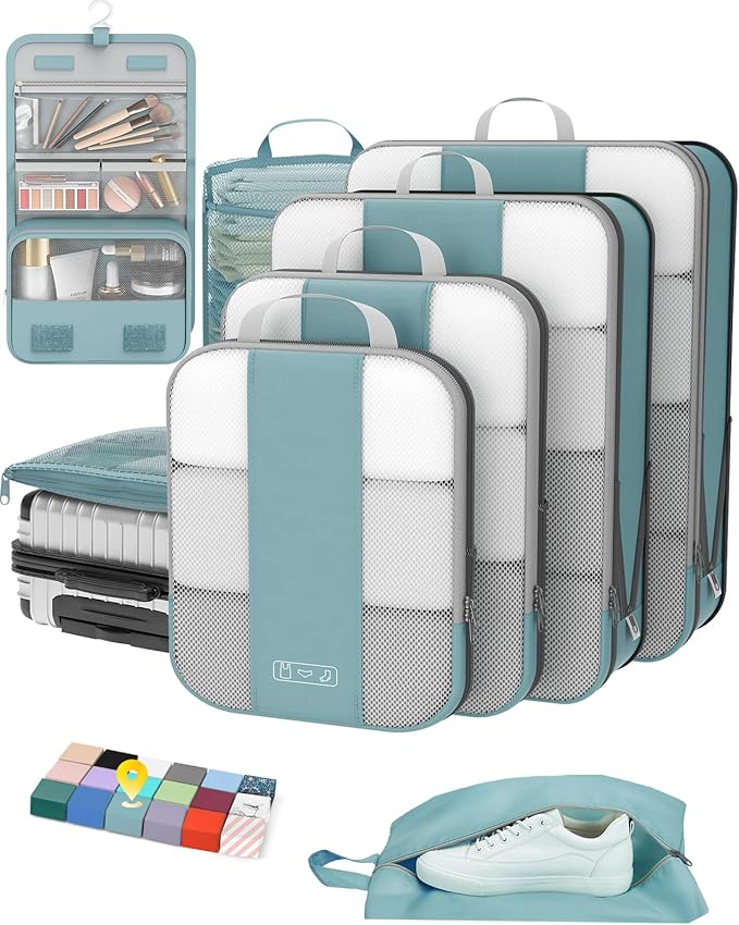 8 Set Compression Packing Cubes by OlarHike