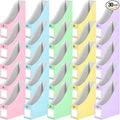 Pasimy 25 Pcs Pastel Cardboard Magazine File Holder Magazine Organizer Book Bin by Pasimy