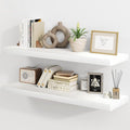30 Inch Floating Shelves, Rustic Floating Wall Shelves 8 Inch Deep, 30 x 8 by FunMemories