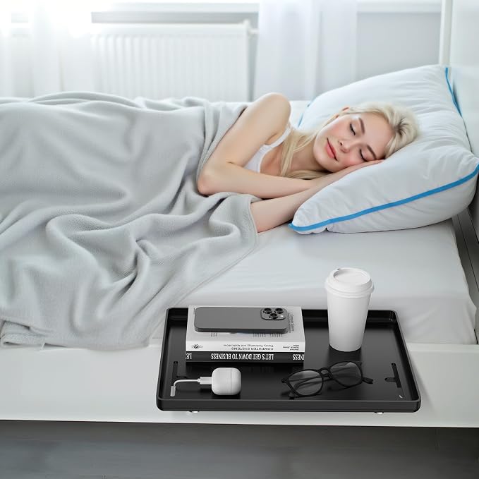Bedside Shelf for Dorm Bunk Bed, Clip On Nightstand, Bed Side Table Tray - Image 7