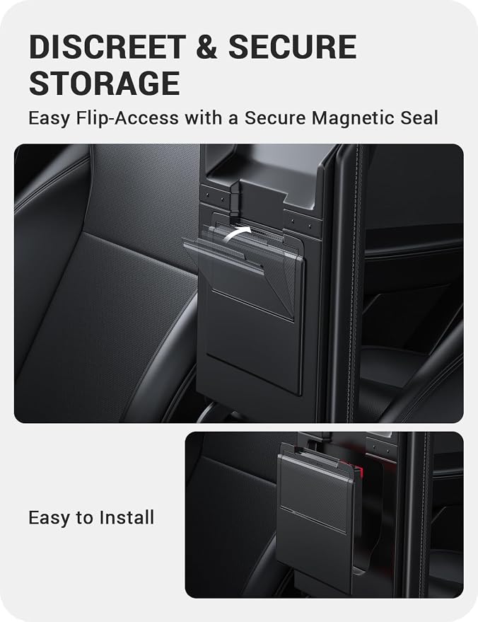 BASENOR 2026 Tesla Model Y Model 3 Center Console Organizer Tray, Cup Holder - Image 9