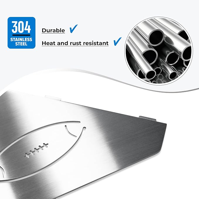 FerdY 2-Pack 10" Brushed Nickel Recessed Corner Shower Shelf, - Image 3