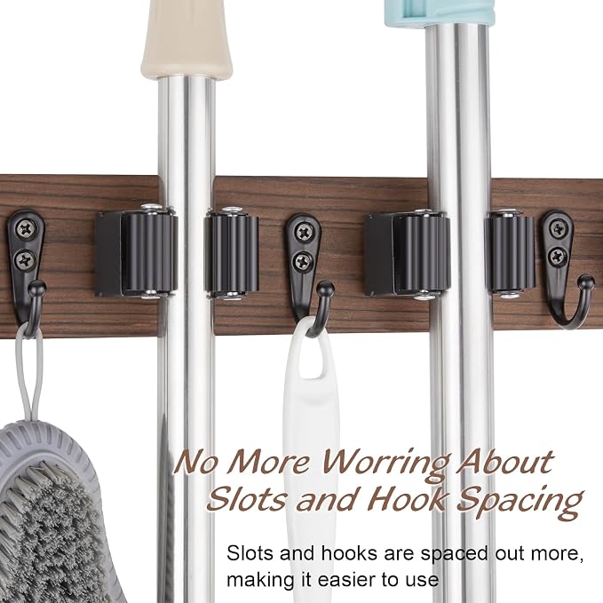 Mop and Broom Holder Wall Mount - Image 5