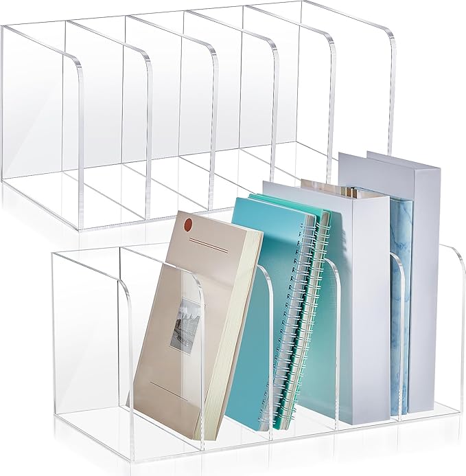 Suzile 2 Sets of Clear Acrylic Magazine Holder by Suzile