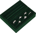 Small Jewelry Tray-Ring Organizer 2PCS Premium Velvet Rings Earrings Display by DesignSter