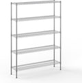 14" Deep x 54" Wide x 74" Height Wire Shelving Kit | 5-Tier | NSF Commercial by Regal+Altair