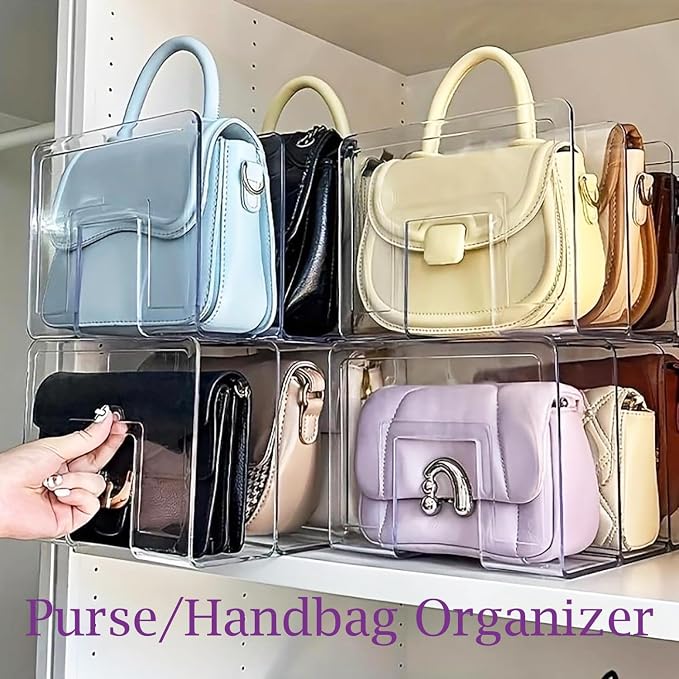 Clear Acrylic File Organizer, Purse Organizer, File Sorter Desktop File Folder - Image 4