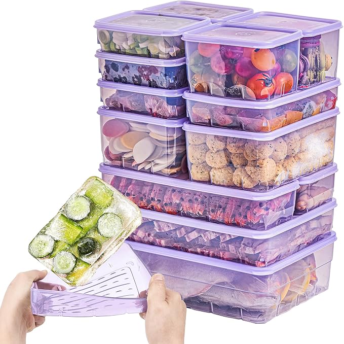 Twist-Release Freezer Containers, Family pack, No-Thaw Release | Anti-Break by thxSoyoon
