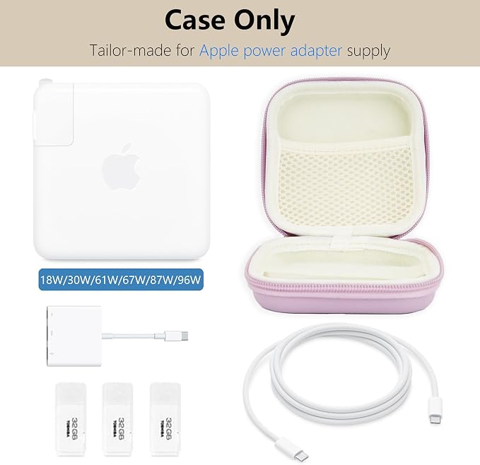 Charger Case for Macbook, Portable Tech Electronic Organizer Bag, Travel - Image 5