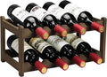Wine Rack 8 Bottle 2-Tier Eco-Friendly Bamboo Wine Storage