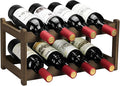 Wine Rack 8 Bottle 2-Tier Eco-Friendly Bamboo Wine Storage Easy-Assembly by Homevany