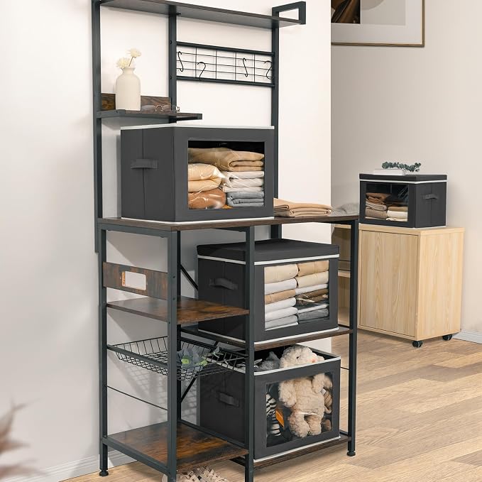 Stackable Storage Bins with Lids - Image 6