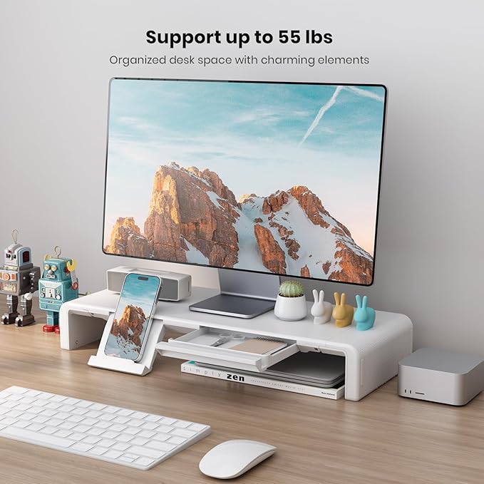Monitor Stand Riser, Klearlook Foldable, Height Adjustable Computer Stand - Image 7