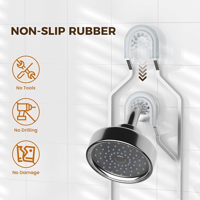 REINHARDT Adjustable Shower Caddy Hanging Split Shower Caddy - Image 8