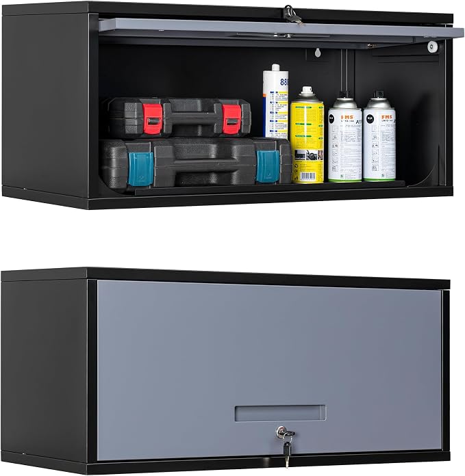 Yizosh Metal Garage Wall Cabinet by Yizosh