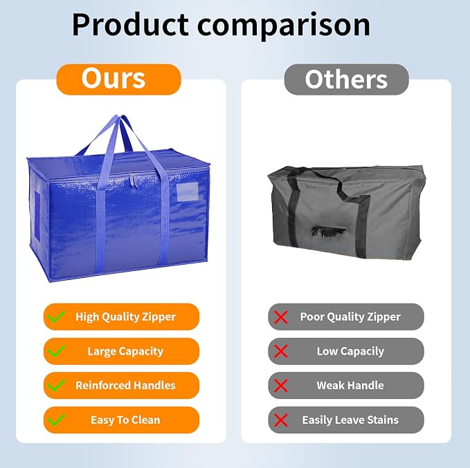 6 Pack-Extra Large Heavy Duty Moving Bags - Image 5