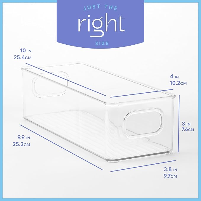 primebox Plastic Food Storage Clear Container 2 Pack Bin - Image 3
