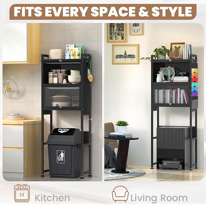ZZL Over The Toilet Storage Cabinet, Bathroom Toilet Organizer, Waterproof - Image 6