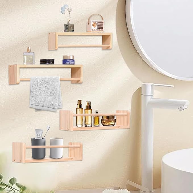 Set of 4 Wall-Mounted Kids Bookshelf - Image 6