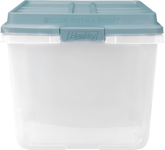 Hefty HI-RISE 72 Qt Large Plastic Storage Bins - Image 2