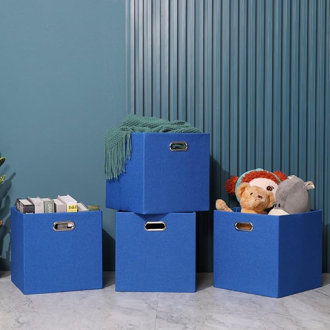 Cube Storage Bins 11×11 Linen Foldable Box - Image 7