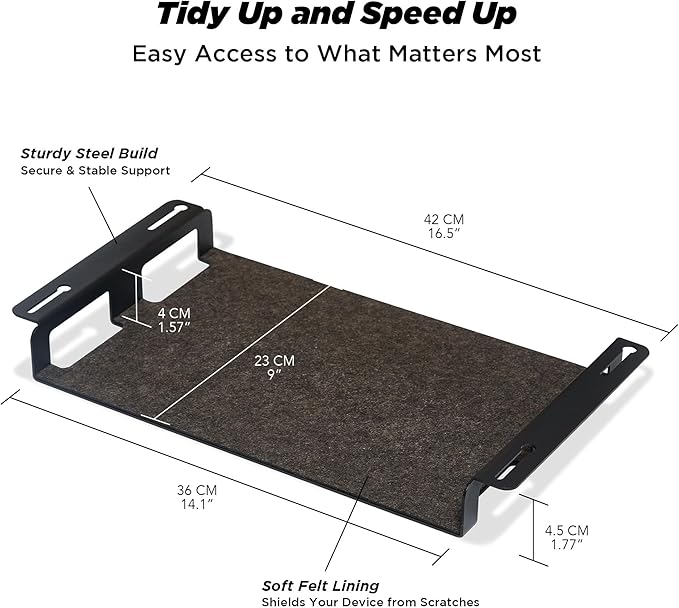 Moodular Add-ons Storage Tray Black MSA-TR - Image 4
