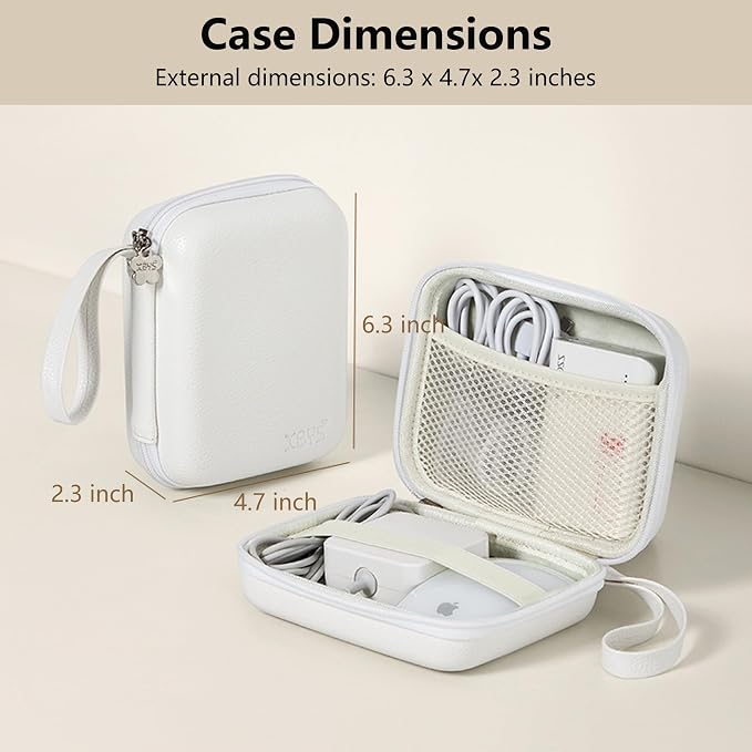 Charger Case for Macbook, Portable Tech Electronic Organizer Bag, Travel - Image 2