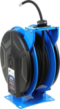 Macnaught M3 Slow Retraction Grease Safety Hose Reel 1/4” x 50 ft, Heavy Duty by MacnaughtUSA