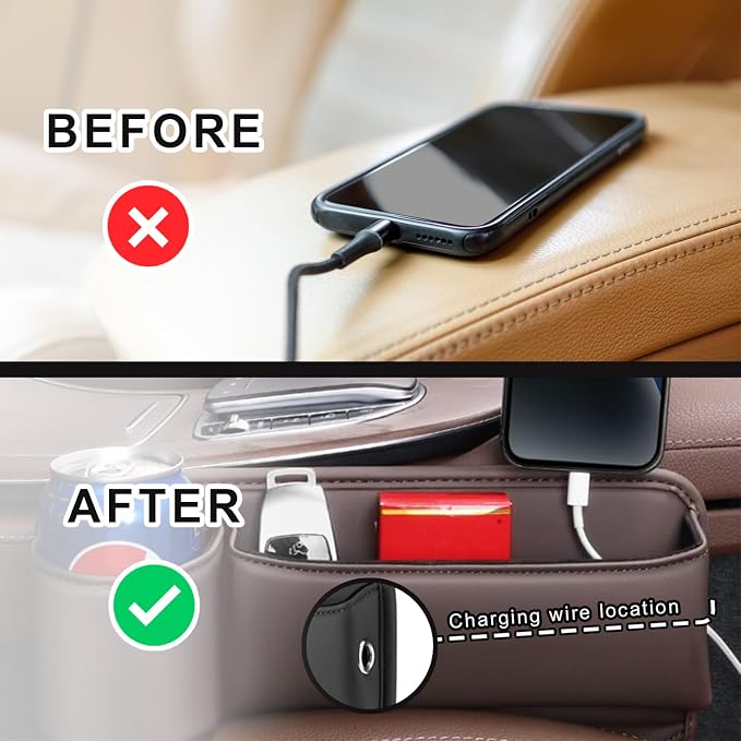 2-Pack car seat Gap Filler Organizer - Image 5
