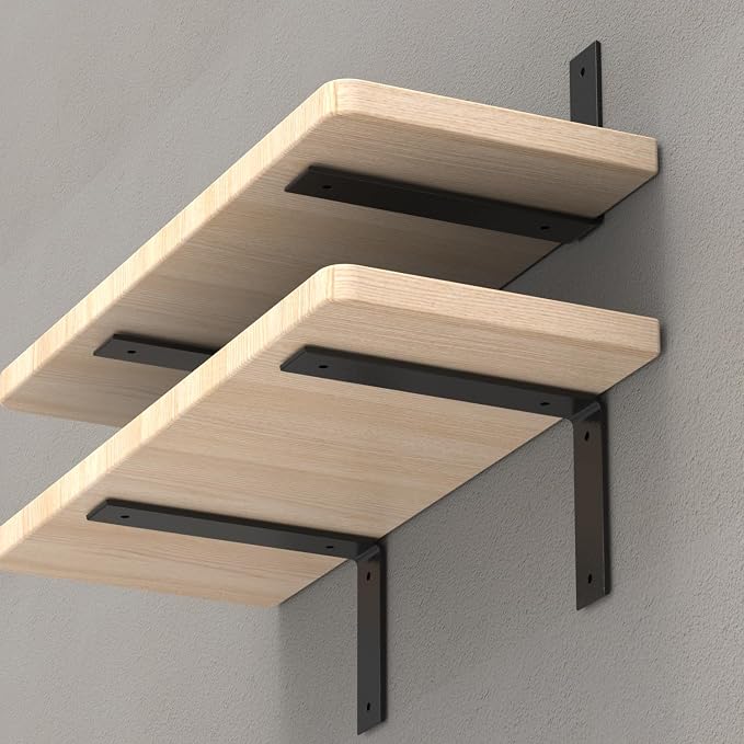 L Shelf Brackets10 inch, Industrial Modern Floating Shelf Support - Image 2