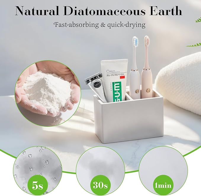 Luxspire Toothbrush Holder, Fast Drying Tooth Brush Holder - Image 2